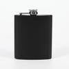 Hiking Other Spirits Flask Portable Small Wine Jug 7-12oz Black Black Matte