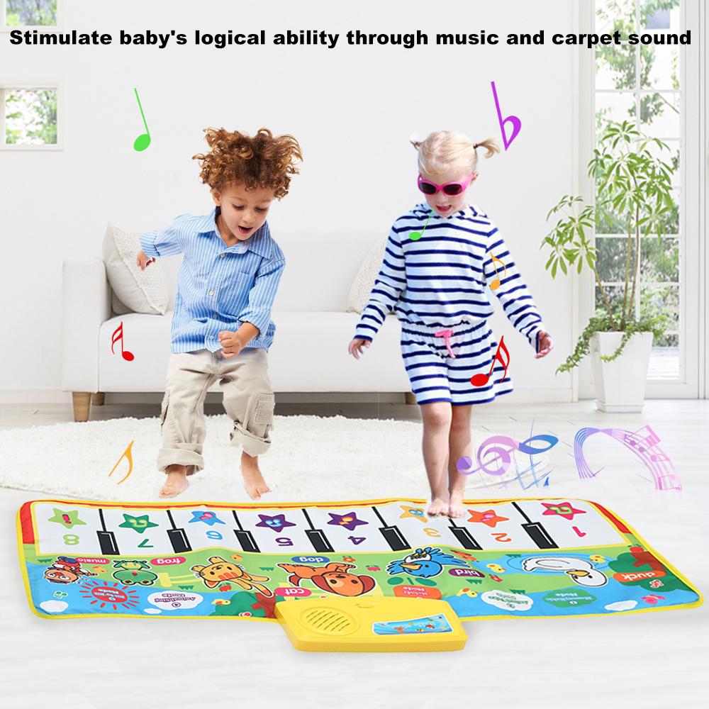 Музыкальный ковер для фортепиано, портативные детские музыкальные коврики, детские музыкальные коврики для раннего образования, музыкальный ковер с клавиатурой, детский ковер для фортепиано, детский ковер