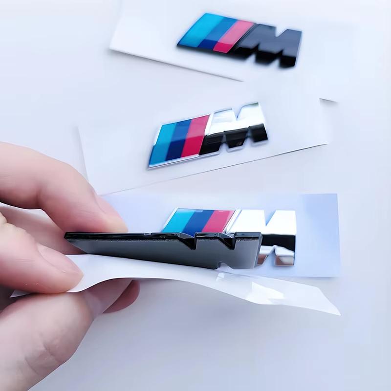 1Pcs M Logo ABS Sticker Car Fender Side Emblem For BMW M1 M5 M4 M6 M2 M3 M7 G01 F30 F48 E83 F39 F10 Rear Trunk Badge Accessories AG9