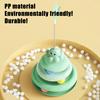 Rotating Cat Toy with 3-Tier Hollow Tracks Colorful Balls Detachable Portable Playground for Cats Interactive Cat Stick Turntable for Boredom Relief