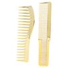 Расческа для стрижки волос для парикмахерской Расческа для стрижки волос с широкими зубьями для всех типов волос Золото