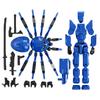 Suction Cup Bottom Spider Toys Multi-jointed Figures Model Doll Movable Robot Set  Birthday Gift