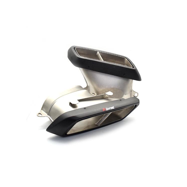 Насадки выхлопной системы из углеволокна для Mercedes-Benz A, C, E, S, GLE, GLS, GLC - Scorpion AM* Квадратные четыре выхода