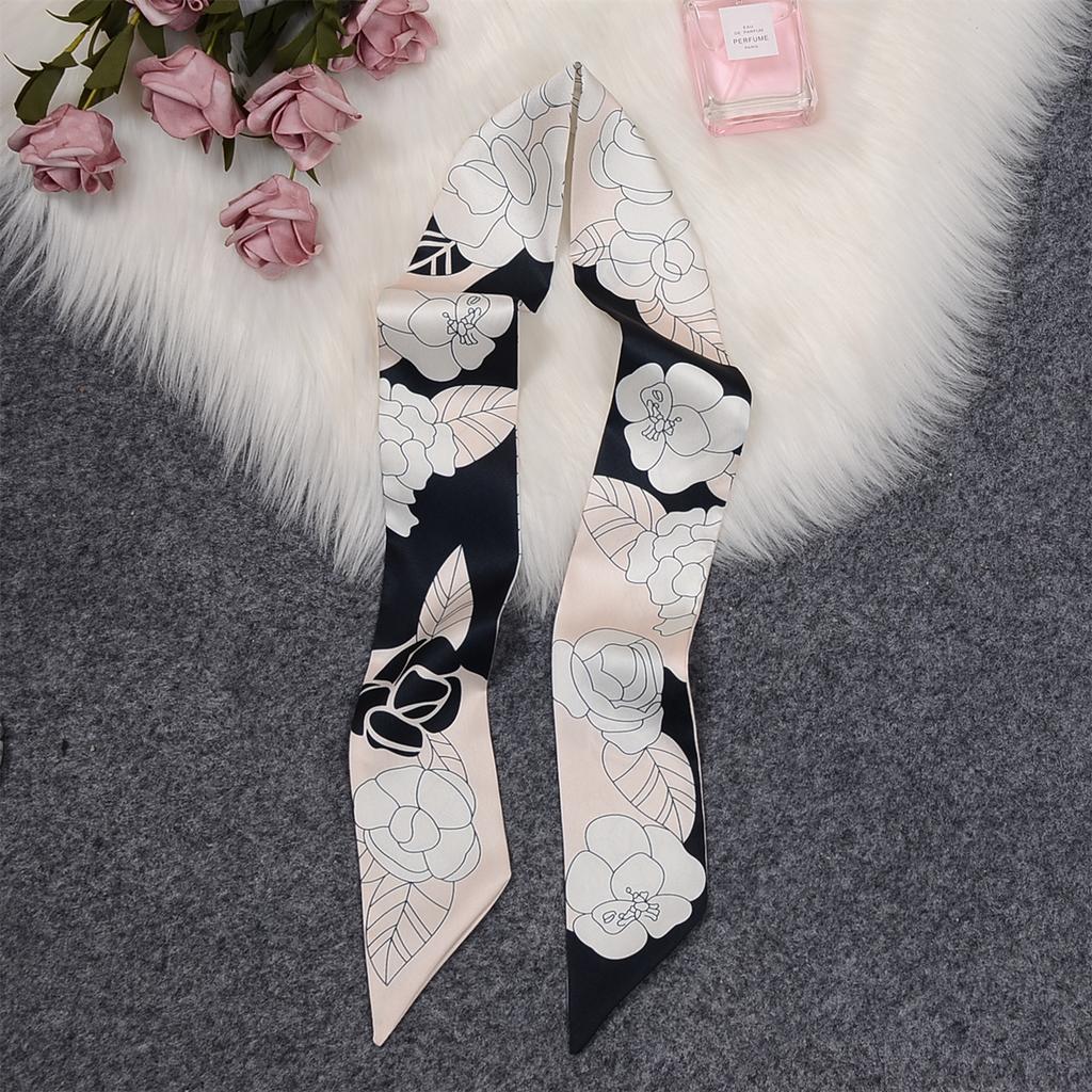 Fashion Print Hair Bands Long Hair Ribbon For Women Girls Bows Ponytail Holder Scarf Sweet Hair Accessories