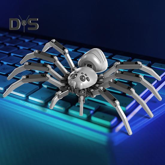3D красочная гигантская фигурка паука с подвижными суставами, модель паука, реалистичное украшение для животных, обучающая игрушка для сборки паука, настольное украшение