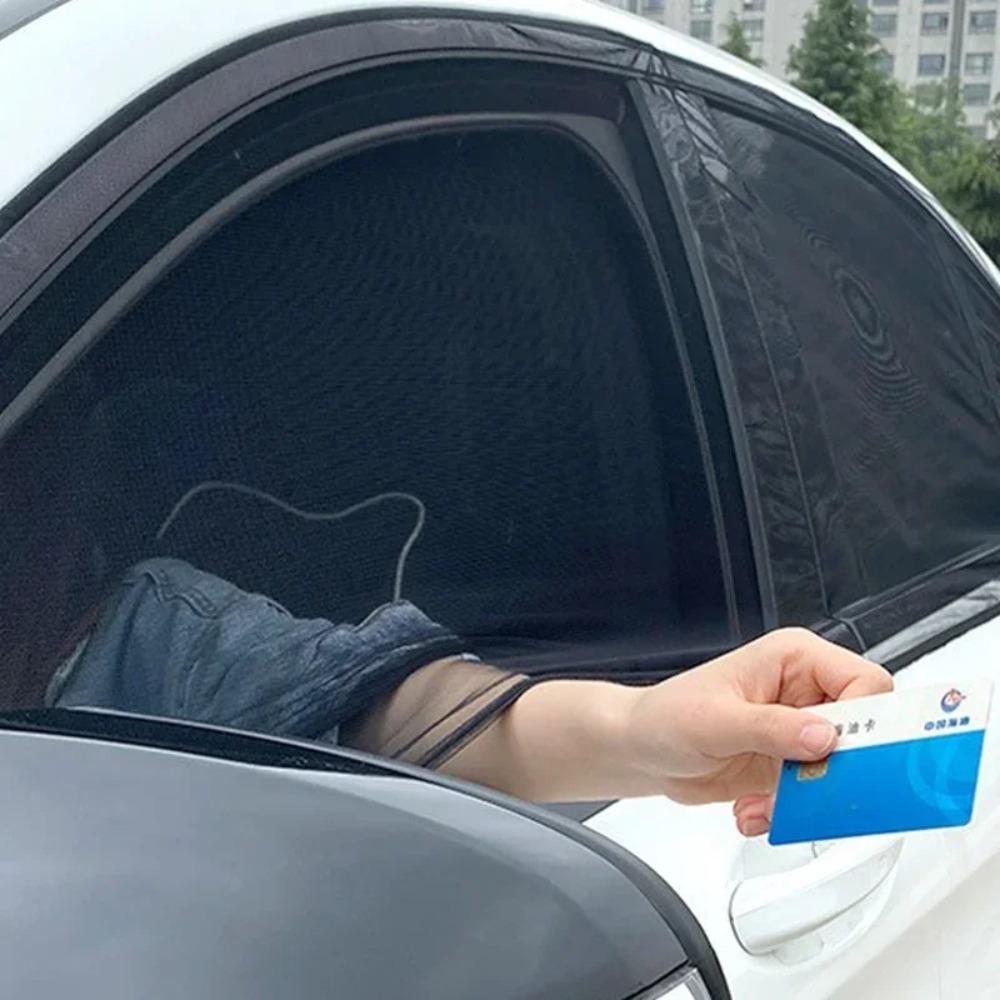 UV Protection Mesh Window Shade Privacy Sun Visor Anti Mosquito Car Side Accessories Suit For Trucks And SUVs