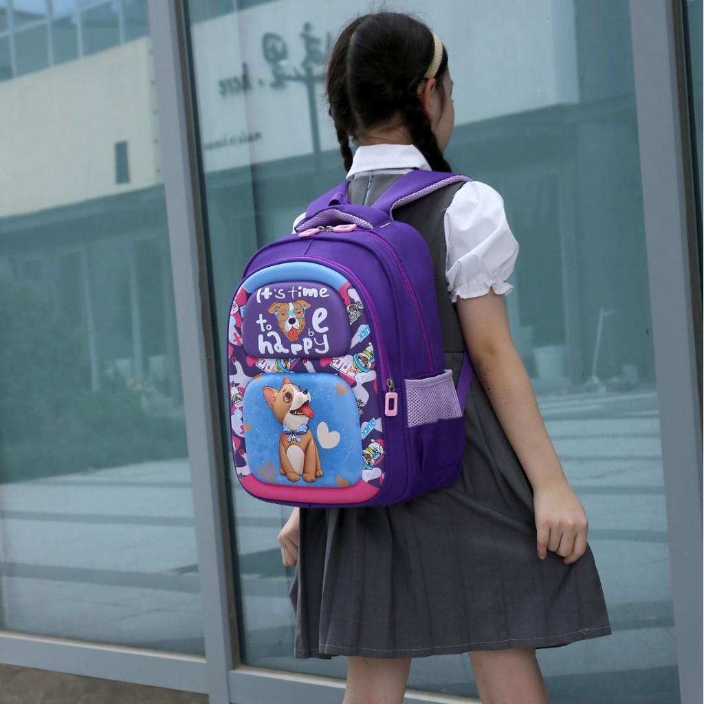 High-quality Oxford Fabric Kids Backpack Featuring Cute Animal Designs For School