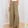 Summer Women Trousers, Casual Wide Leg Trousers, Loose Casual Fashion Trousers Women