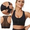 Женский спортивный бюстгальтер на молнии, ударопрочное собирающее нижнее белье для спортивных женщин, больших размеров, бодибилдинг, бег, йога, спортивный бюстгальтер-жилет