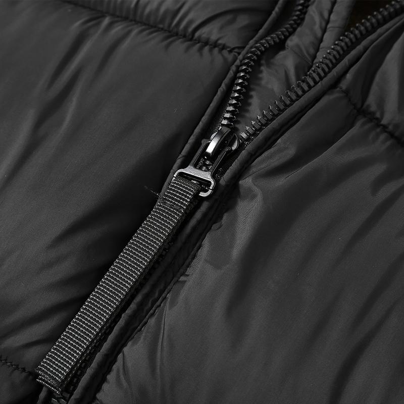 Зимняя мужская куртка без рукавов с капюшоном, парка, повседневный толстый теплый черный жилет для мужчин, верхняя одежда