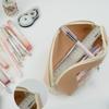 Leather Pencil Case Large Compartment Pencil Bag Water Resistant Clear Pen Pouches Pen Organizers Bag for Student Adult