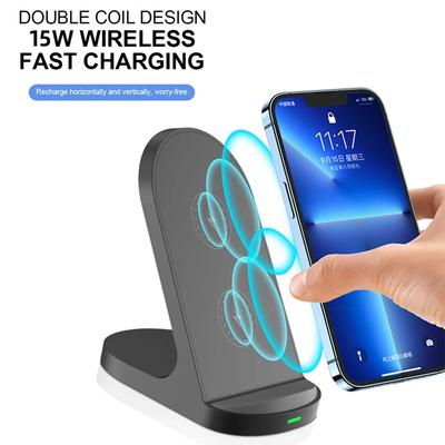 Быстрая 10 Вт 15 Вт беспроводная зарядная подставка для iPhone 15 14 13 12 11Pro Samsung Galaxy S24 S23 S22 S21 Note Redmi зарядная док-станция