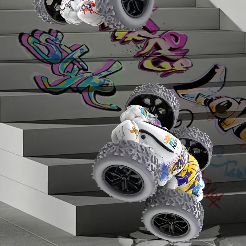 Игрушечные машинки 4WD Inertial Stunt Monster Truck - Двусторонняя езда, Прочная пластиковая конструкция, Яркие цвета и Бум! Дизайн - Подарок на день рождения/Рождество