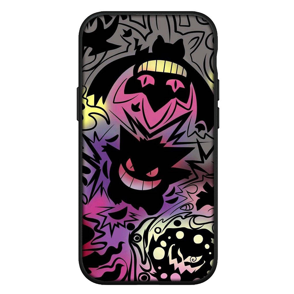 Чехол для iPhone 17 16 15 Xiaomi Poco Redmi Note 14 13 12 11 Pro Max X 16e Samsung Galaxy S25 S24 S23 OPPO Huawei Pokemon Pikachu GO Gengar Чехол для телефона