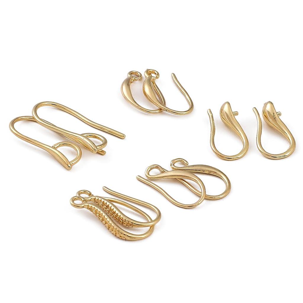 2 шт. медный крючок для ушей для изготовления ювелирных изделий своими руками, аксессуары для рукоделия