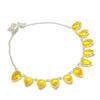 Citrine Gemstone 925 Sterling Silver Jewelry Necklace 18"