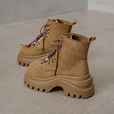 Женские британские легкие удобные утепленные теплые толстая подошва удобные водонепроницаемые нескользящие спортивные повседневные хлопковые ботинки Мартин