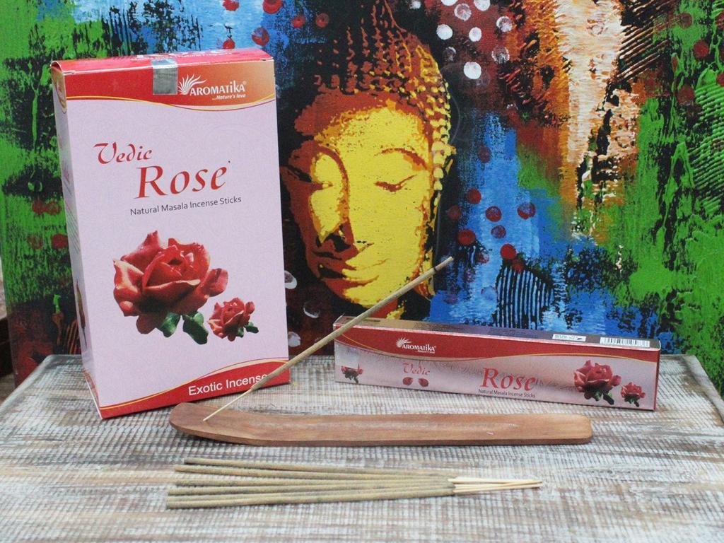 Rose Masala Incense Sticks 12 Count Vedic