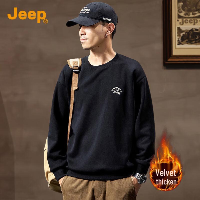 Jeep Men's Embroidered Fleece Sweatshirt