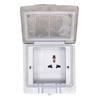 Floor Power Socket Zinc Alloy PC Open Type Waterproof Concealed Power Socket Silver AC250V