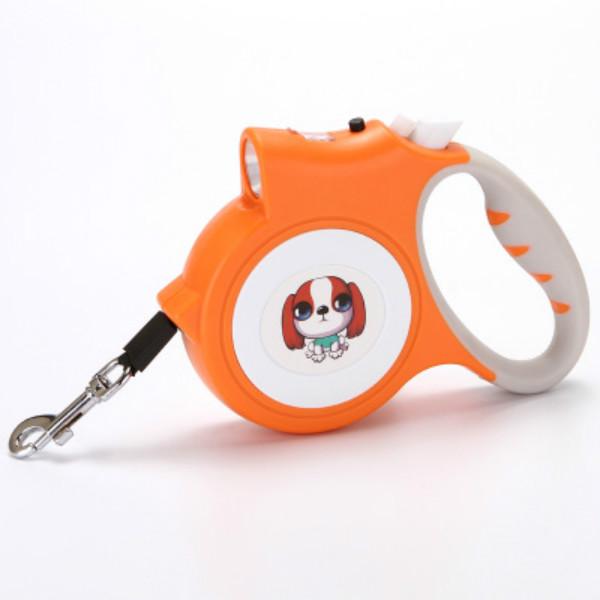Dog Leash with Flashlight Extending Walking Leads for Small Medium Dogs