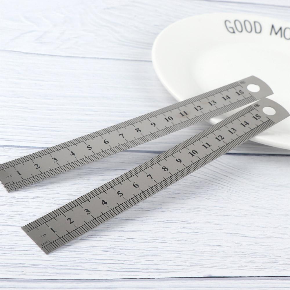Durable Precision Double Sided School Measuring Tool Straight Ruler Stationery Drafting Supplies
