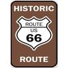 Ржавая металлическая жестяная табличка Route 66 Ностальгический Декор для Мужской Комнаты Гаража Бара