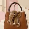 Soft Elephant Keyring Cute Cartoon Animal Bag Pendant Trinket Plush Stuffed Keychain  Kids