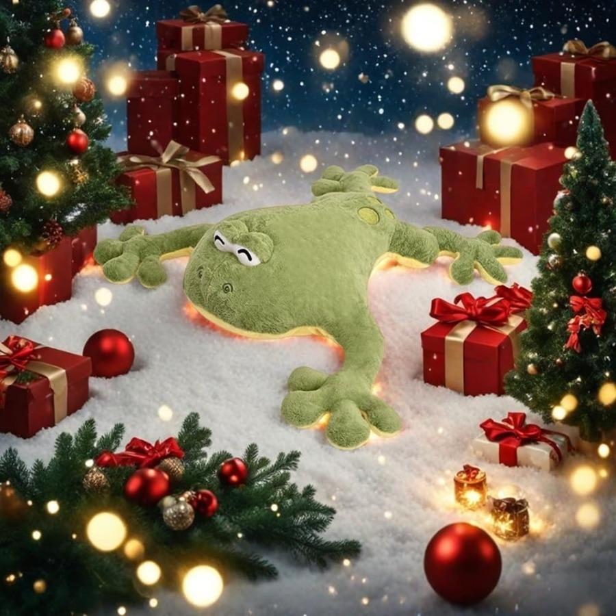Big Green Frog Stuffed Animal Plush Toy 23.6in Hugging Pillow Present designed for Boys Girls great for daily use