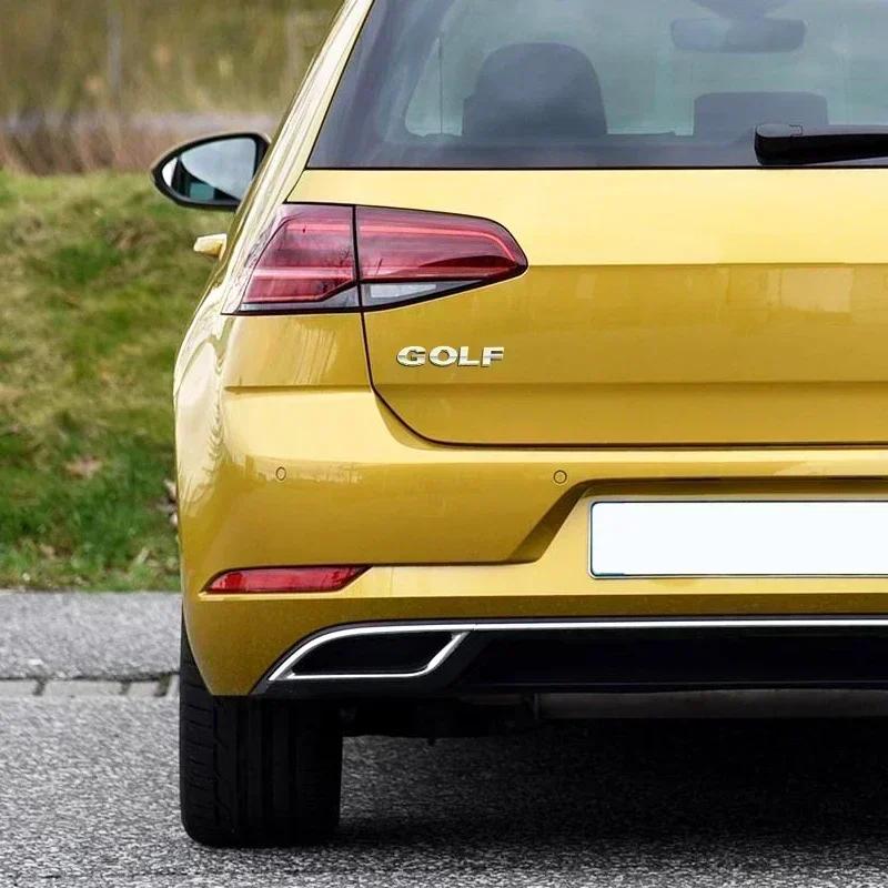 New 1PCS 3D ABS GOLF Car Letter Logo Sticker Tail Bumper Badge Auto Rear Trunk Emblem Styling Accessories For Volkswagen VW