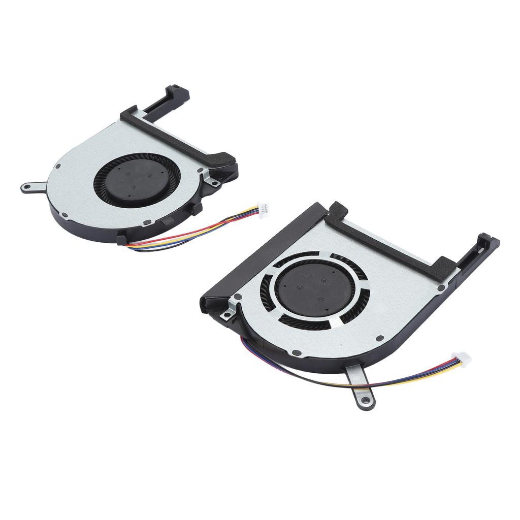 2pcs Laptop CPU GPU Cooling Fan 4 Pin Silent Efficient Replacement Laptop Cooling Fan for TUF