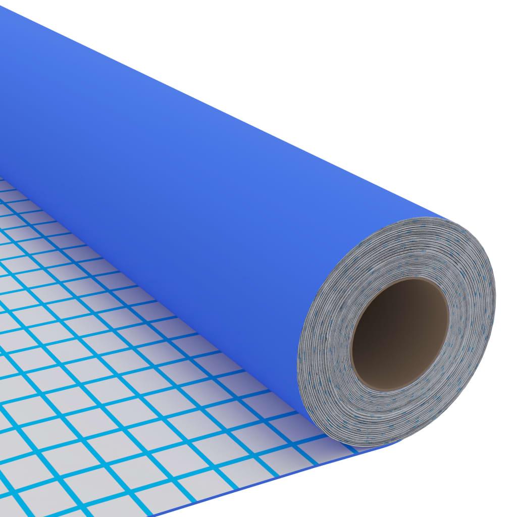 Self Adhesive Furniture Film Glossy Blue 500 x 90 cm PVC