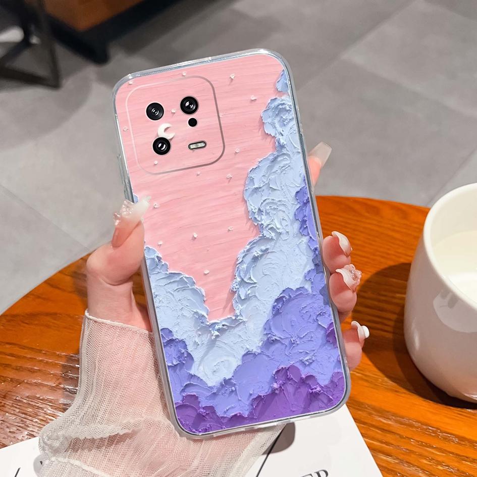 Для Xiaomi 13 14 12 12S 12T 12X Ultra Lite Poco M7 X7 Pro чехол для телефона милый мультяшный рисунок животного прозрачный силиконовый защитный чехол для Xiaomi Capa