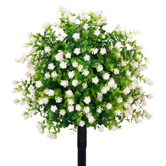 Искусственная топиарная композиция с цветами, искусственные кусты для улицы, растения с шипами для земли, устойчивые к ультрафиолетовому излучению, искусственные цветы для сада, патио, балкона, декора