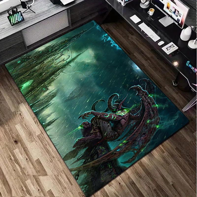 1Pc Warcraft game Rug - home decoration Carpet For Living Room Bedroom Flooring Computer Chair Area Rug