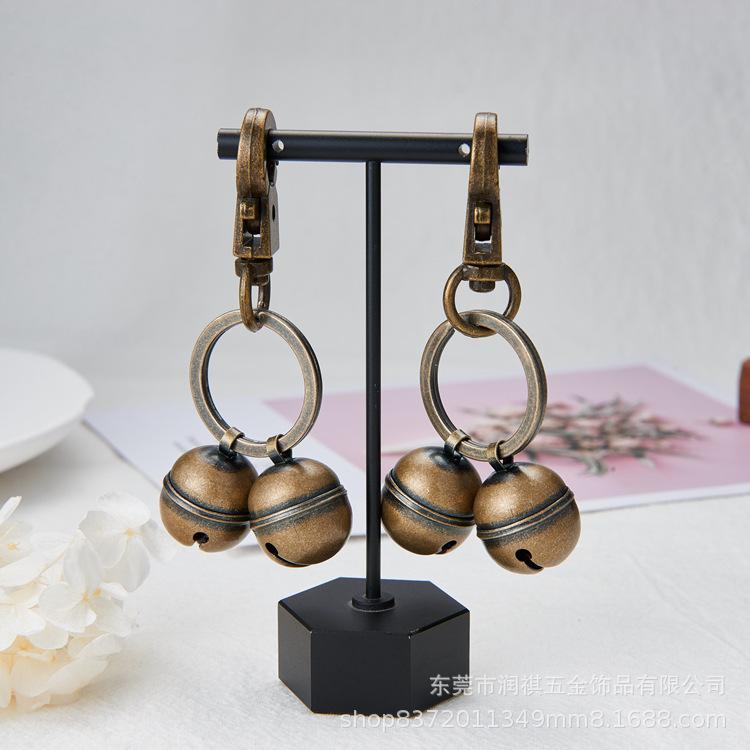 Brass Bells Keychain Charms Vintage Bronze Pet Bells DIY Craft Jewelry Making Accessories 20 Pack
