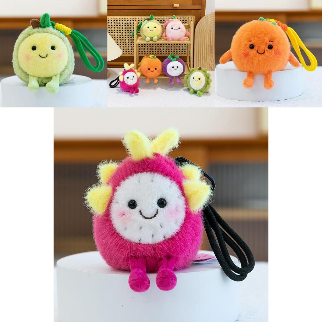 Fruit Plush Toy Mango Dragon Fruit With Soft Short Fleece For Kid Gift Collection