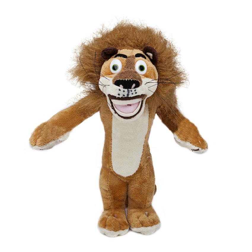 20-35CM 6 Styles Madagascar Plush Toys Stuffed Soft Animal Dolls Giraffe Hippo Lion Penguin Zebra Lemurs Figure Gift for Kids