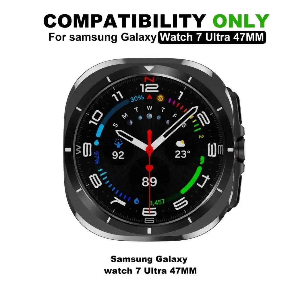 Модифицированный комплект ремешок+чехол для Samsung Galaxy Watch 7 Ultra 47 мм силиконовый ремешок-петля браслет для Galaxy Watch Ultra мужской спортивный браслет