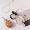 Necklace Ring Portable Jewelry Storage Bag Round Jewelry Box Storage Case With Keychain Women