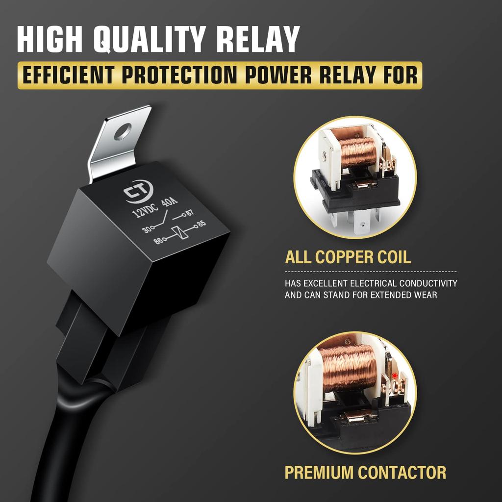 RIGIDON Комплект проводки для светодиодной балки 18AWG Тумблер Силовое реле