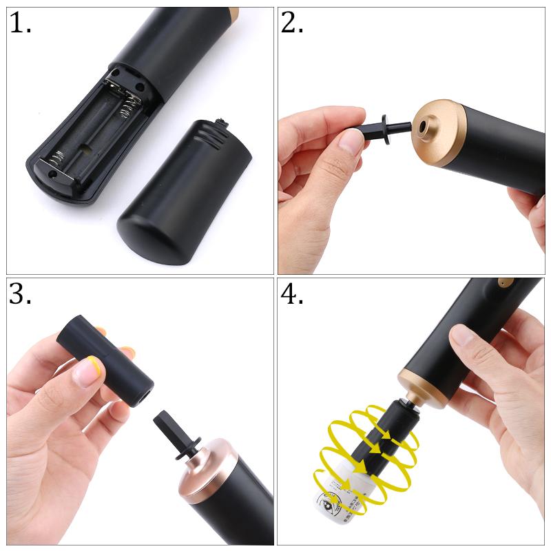 Electric Makeup Brush Cleaner Eyelash Glue Shaker for Nail Polish Liquid Shaking Machine with 2pcs Connector 6pcs Glue Cover Die