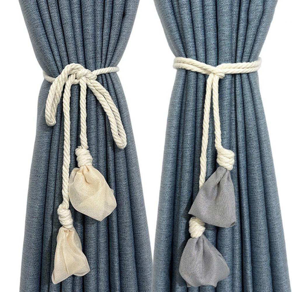 2PCS Elegant Curtain Tieback Minimalist Curtains Tie Rope Trendy Tulip Curtain Straps Home Decor