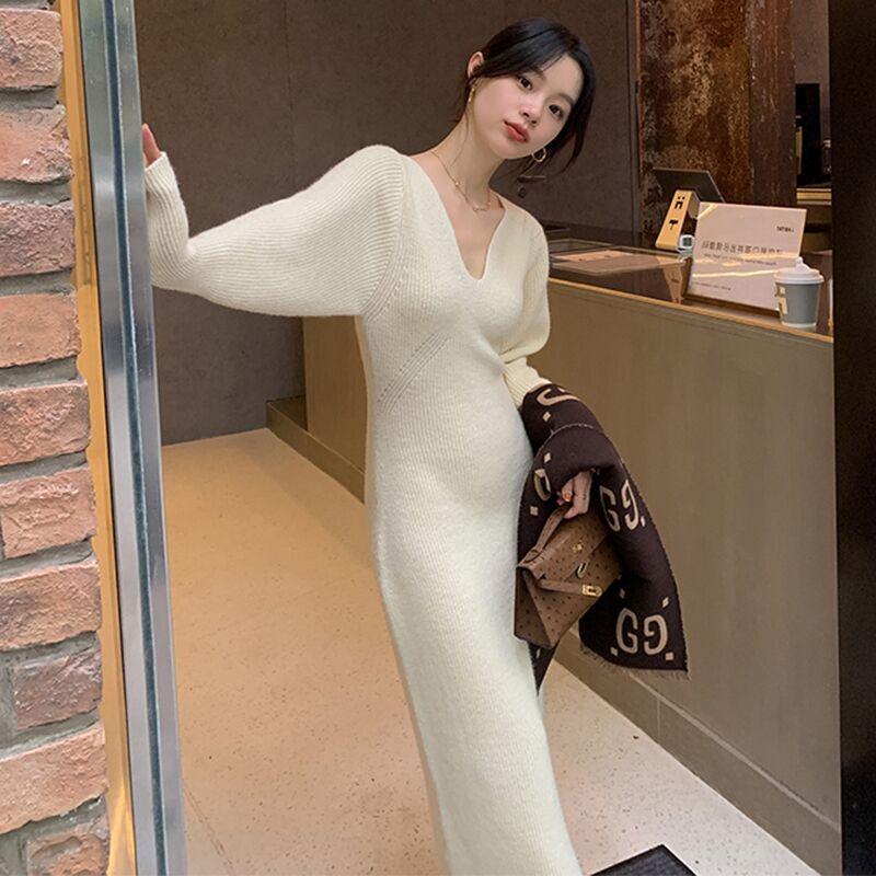 Осень и зима новая женская одежда мода высококлассный дизайн темперамент стройнящее ретро омолаживающее черное платье