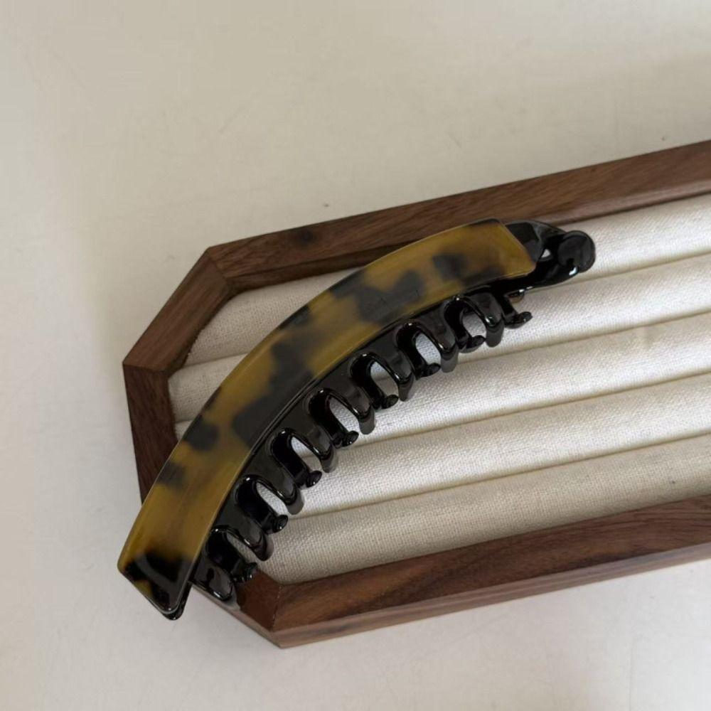 Geometric Leopard Print Hair Clip Acetic Acid Hairpin Personalized Acetate Banana Clip Female