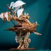 Fantasy Airship DIY 3D Wooden Puzzle Assembly Ship Building Block Kits  Friends Birthday Gifts