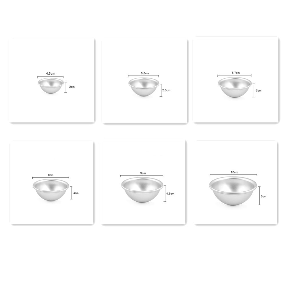 Форма для бомбочек, полукруглая форма, жестяная форма для выпечки тортов и пирожных, форма для снежка моти, 3D алюминиевый шар