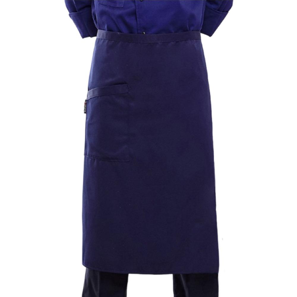 Unisex Waist Apron 3 Pockets Waiter Half Waist Apron New Short Half Waist Apron  Cafe Shop