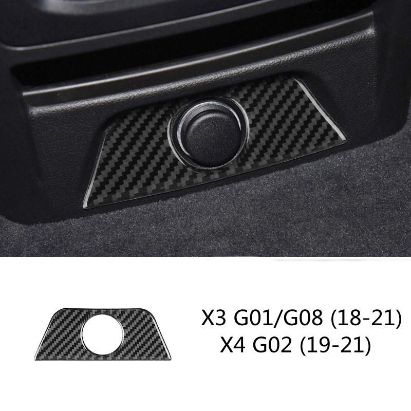 Наклейка из углеродного волокна для BMW X3 X4 18-21 g01 g02 g08, внутренняя рамка автомобиля, отделка приборной панели, декоративные наклейки