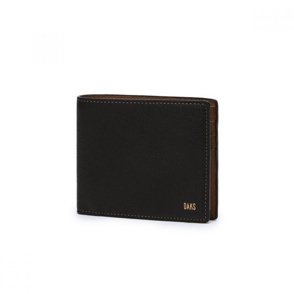 Daks Soft Twotone Wallet Black Brown Dbwa4f701bk